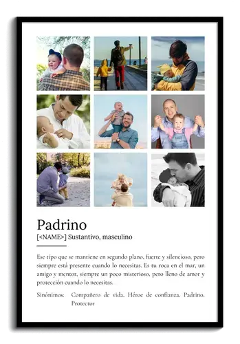 Crea tu póster único de "Padrino" con foto y personalizado