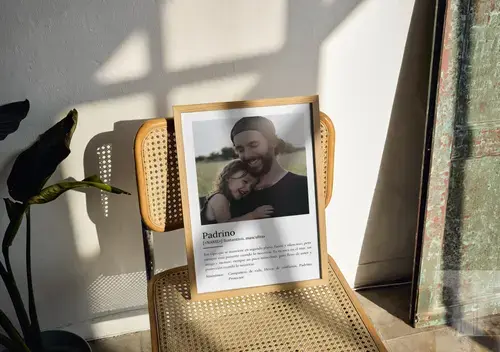 Póster definiciones "Padrino" estilo Duden