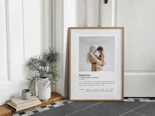 Póster Definición Padrina con Foto Personalizada