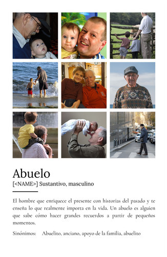 Crea el póster definición "Opa" personalizado con tus fotos