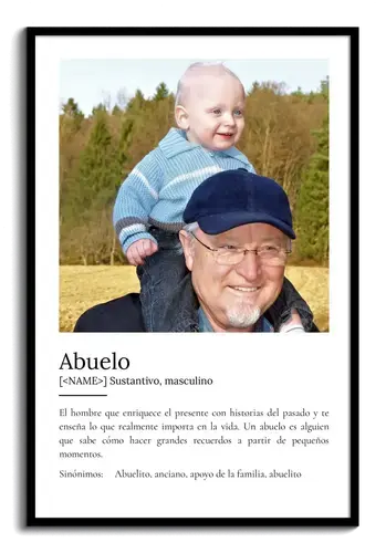 Crea el póster definición "Opa" personalizado con tus fotos