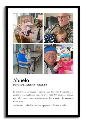 Crea el póster definición "Opa" personalizado con tus fotos