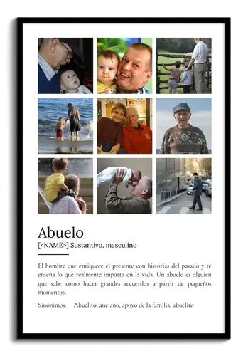 Crea el póster definición "Opa" personalizado con tus fotos