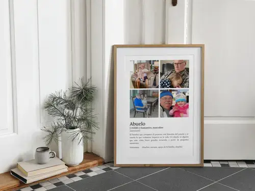 Póster Definición 'Abuelo' Estilo Duden