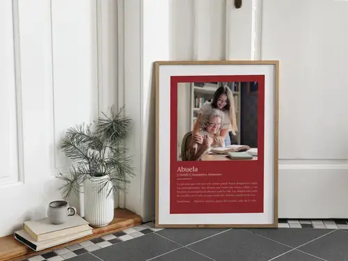 Póster definición de "Abuela" personalizable