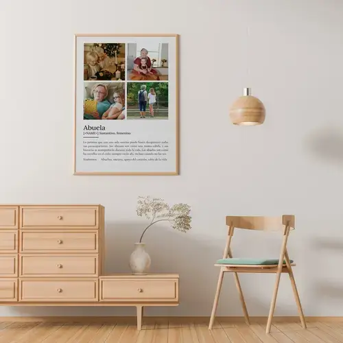 Póster definición de "Abuela" personalizable