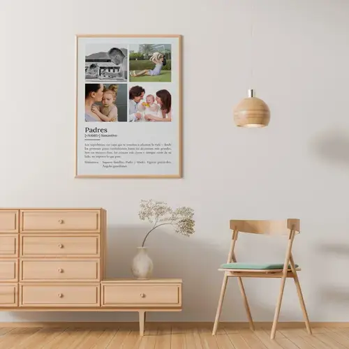 Póster de Definición "Padres" Personalizado