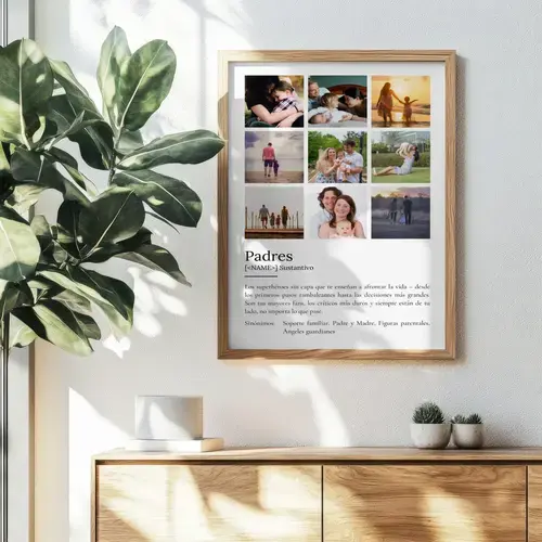 Póster de Definición "Padres" Personalizado