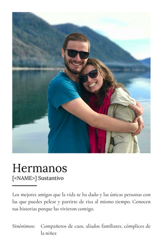 "Crea tu Póster Personalizado de Hermanos: Un regalo único"