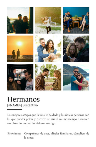 "Crea tu Póster Personalizado de Hermanos: Un regalo único"