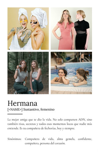 Crea un póster personalizado para tu hermana: amor y risas compartidas
