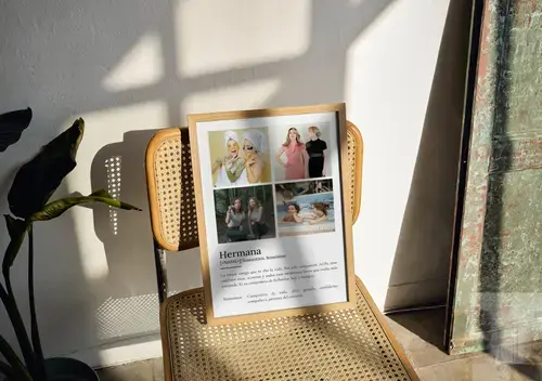 Póster Definición Hermana Estilo Duden Personalizado