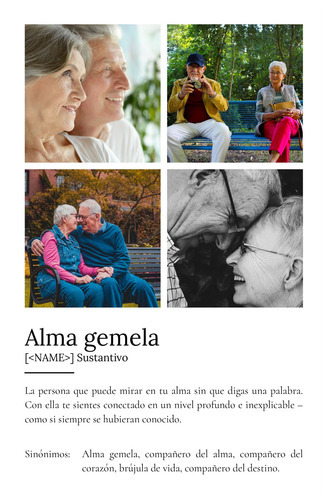 Crea tu Póster Personalizado 'Alma Gemela' - Añade tus Fotos y Definición Única