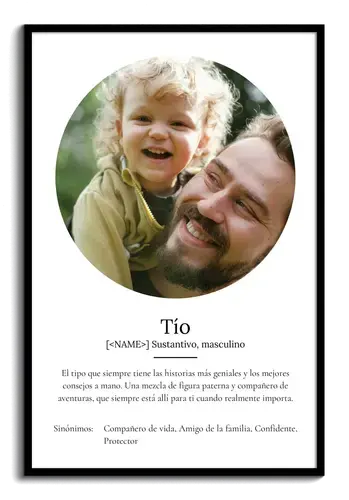 Crea tu Póster Definiciones para Tíos: Personalízalo con Fotos y Texto