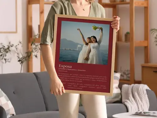 Póster Definición Esposa Personalizado