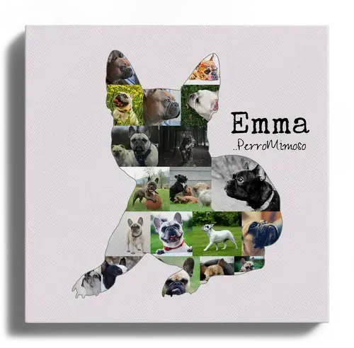 Crea tu Collage Bulldog Francés: Personaliza con tus fotos y frases únicas
