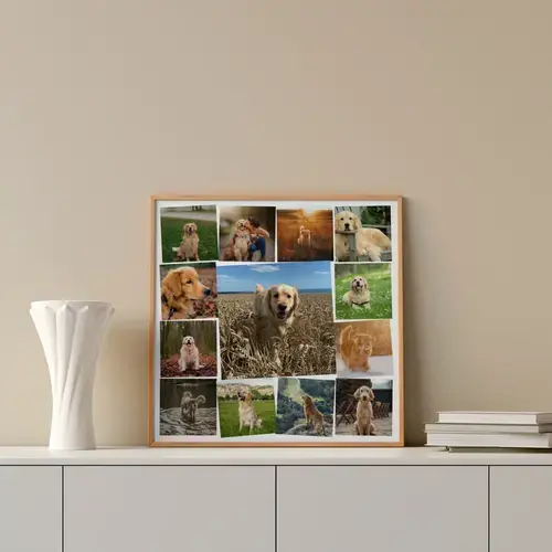 Collage de Fotos de Perros con Diseño Personalizado