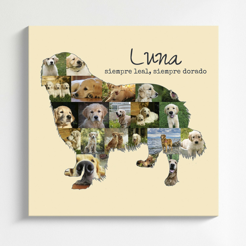 Crea tu Collage del Golden Retriever Personalizado – Recuerdos Únicos