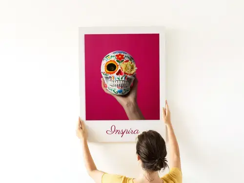 Poster Personalizado: Calavera de Arte