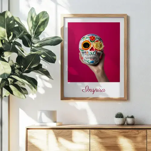 Poster Personalizado: Calavera de Arte