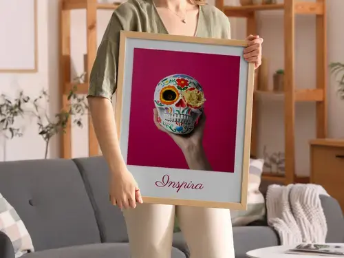 Poster Personalizado: Calavera de Arte