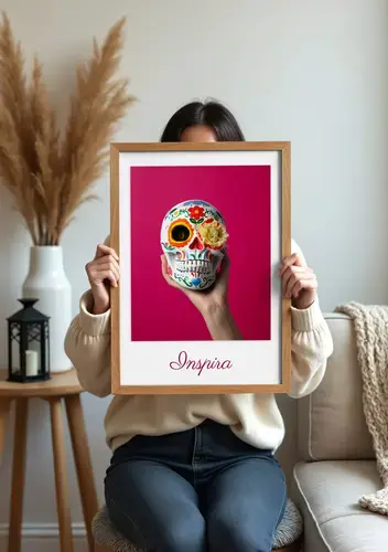 Poster Personalizado: Calavera de Arte