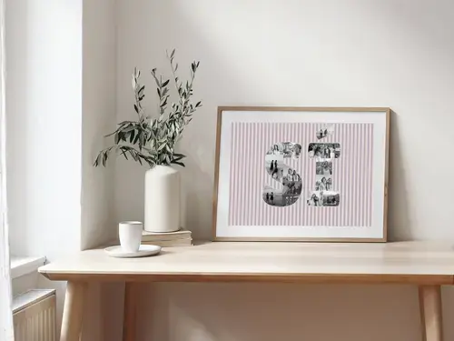 Plantilla de collage “Sí” de compromiso