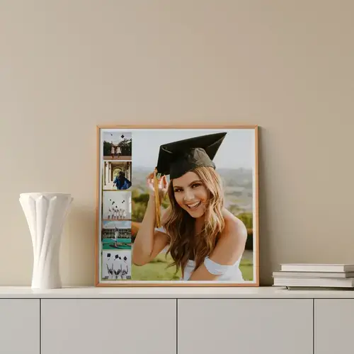 Collage de graduación con texto personalizable