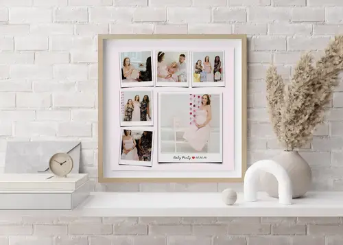 Plantilla de collage para baby shower