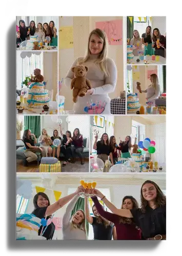 Plantilla de collage para baby shower