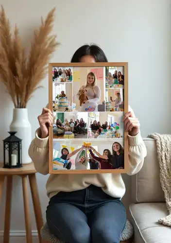Plantilla de collage para baby shower