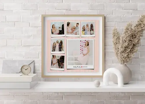 Plantilla de collage para baby shower