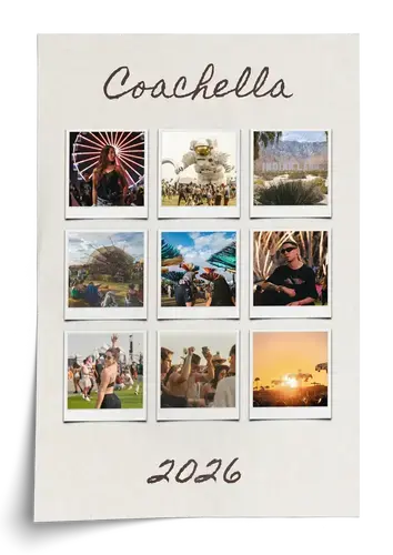 Collage de festival con texto personalizable