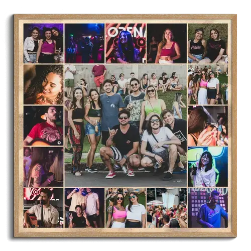 Collage de festival con texto personalizable
