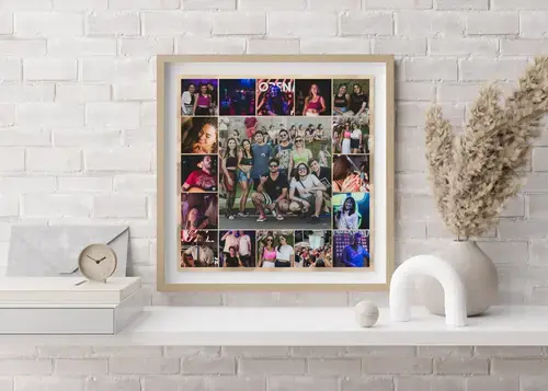 Collage de festival con texto personalizable