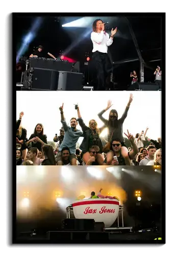 Collage de festival con texto personalizable