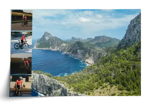 Plantilla de bici de carretera con texto