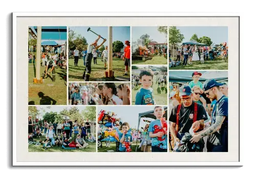 Plantilla de collage para fiesta del club