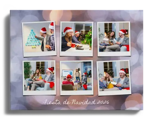 Collage de fotos para cena de Navidad