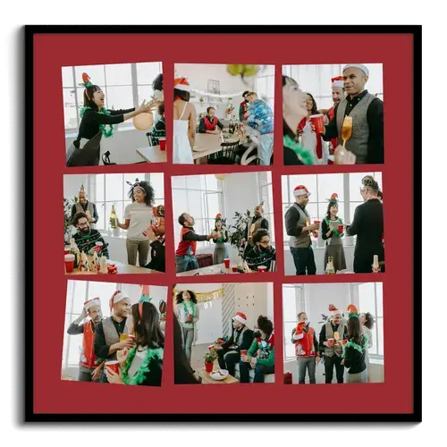 Collage de fotos para cena de Navidad