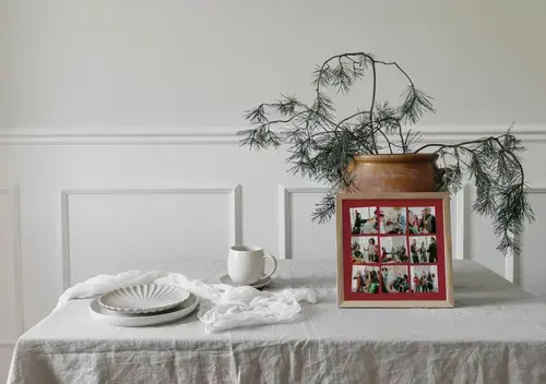 Collage de fotos para cena de Navidad