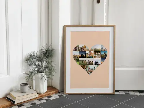 Collages de fotos familiares con textos personalizados