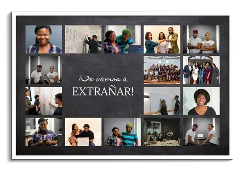 Collage de despedida para compañeros de trabajo