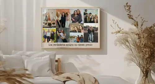 Collage de fotos de amistad personalizable