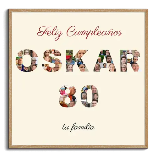 Crea un collage personalizado "80" para tu celebración especial