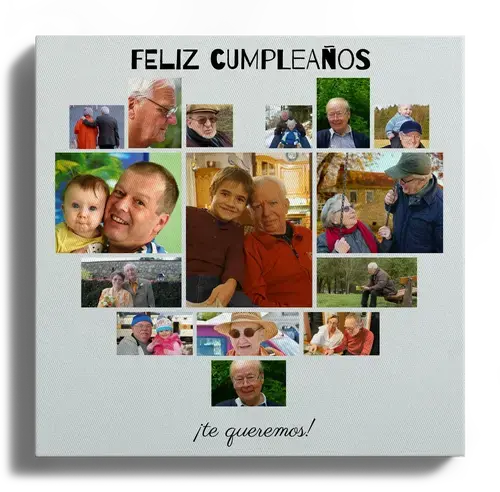 Crea un Regalo Emocional: Collage de Fotos en Forma de Corazón