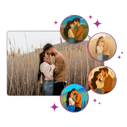 Foto convertida con IA: acuarela y más estilos