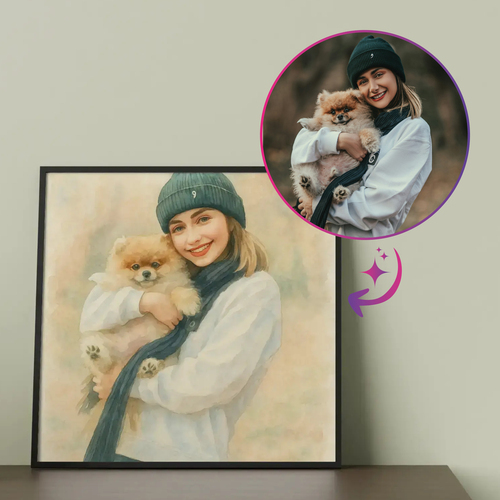 Foto convertida con IA: acuarela y más estilos