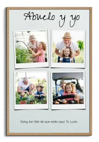 Fotocollage como Regalo Abuelo y Me alegra que existas