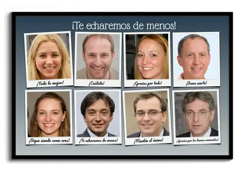 Fotocollage Despedida Compañero te echaremos de menos